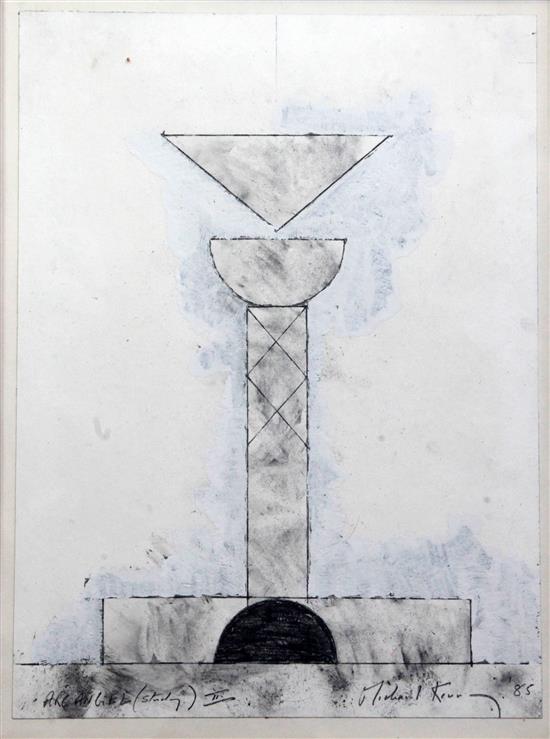 Michael Kenny (1941-) Arc Angel (Study II) 1984, 15.5 x 11.75in.